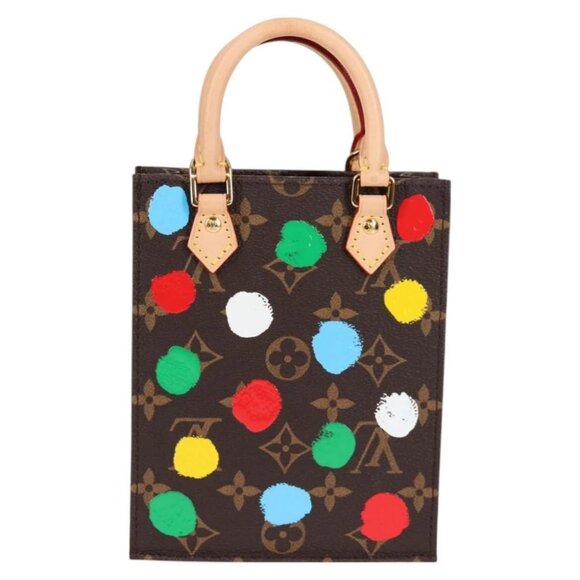 LOUIS VUITTON Monogram Yayoi Kusama Petit Sac Plat Bag 2way M81867 Auth 128264SM - Picture 5 of 15